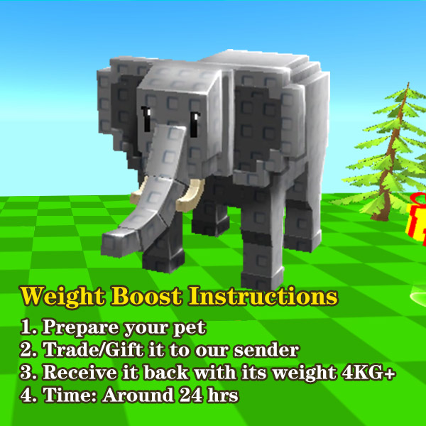 MMOJUGG Grow A Garden Weight Boost Instructions 4KG Details View of Item Function and Use